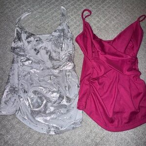 Shein Criss Cross Ruched Cami Bundle